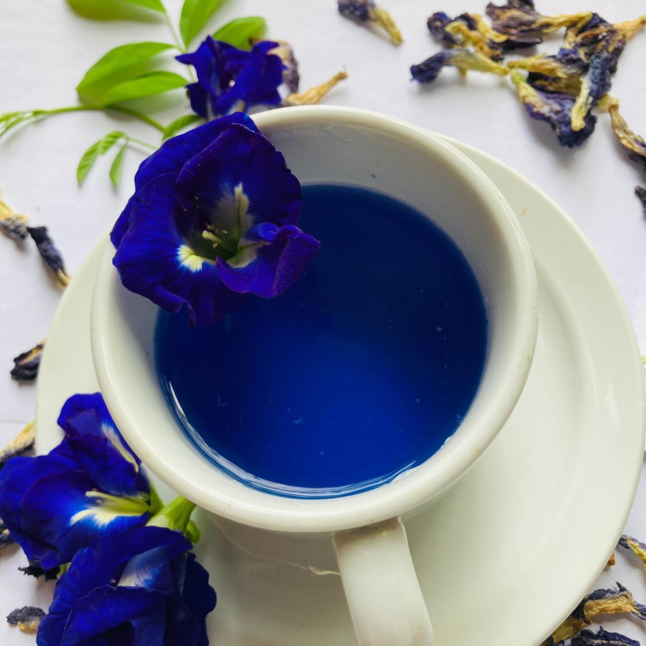 Ceylon Dried BUTTERFLY PEA Flowers | 100% Organic Healthy Drink Herbal Tea